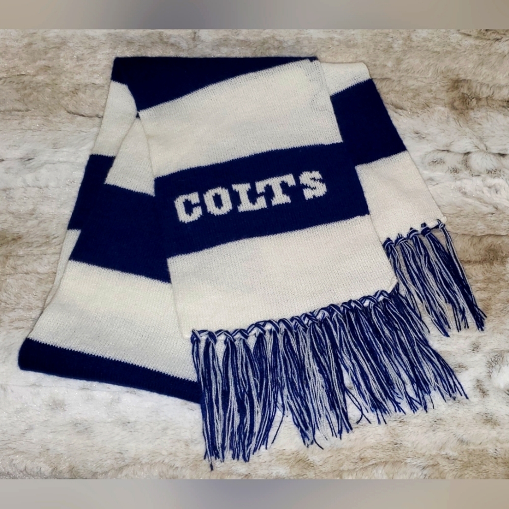 Colts Scarf with Fringe